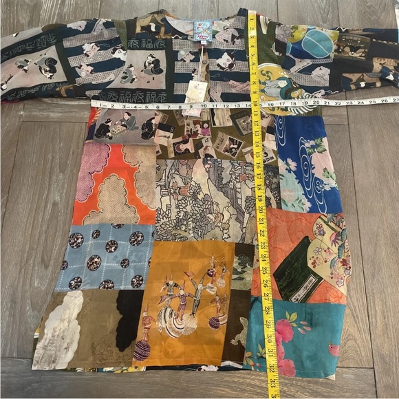 Johnny Was Vera Tunic Asian Print Sheer Medium Multi Color New $240 RARE - Picture 6 of 6